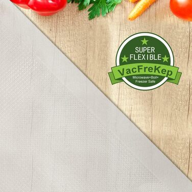 VacFreKep 200 Bag 28x40cm Vacuum Bags, Vacuum Sealer Bags for Food, BPA-Free Sous Vide Vacuum Bags, Bags for Vacuum Sealers and Foil Sealing Devices Suitable