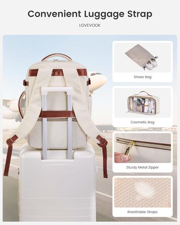 Рюкзак для ручної поклажі OVEVOOK: 40 л, для ноутбука 17.3