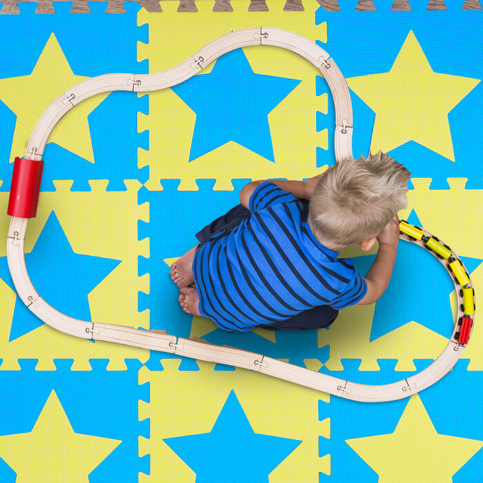 Relaxdays Puzzle Mat Stars