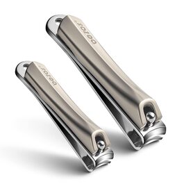 Набір для стрижки нігтів BEZOX 3 шт. з нержавіючої сталі для товстих нігтів. Професійний нігтеріз, ножиці для нігтів. Гострий та гладкий зріз. Підходить для нігтів на руках та ногах (пряма/вигнута/скошена клинка). Колір: Темне золото