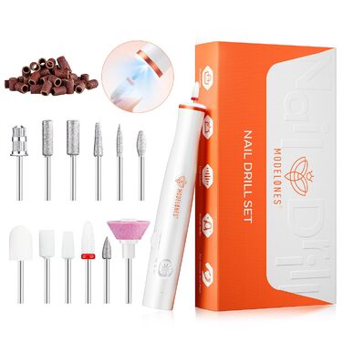 Бездротовий набір фрезер для нігтів Modelones 13 в 1: манікюр, педикюр, LED, 25000 об/хв