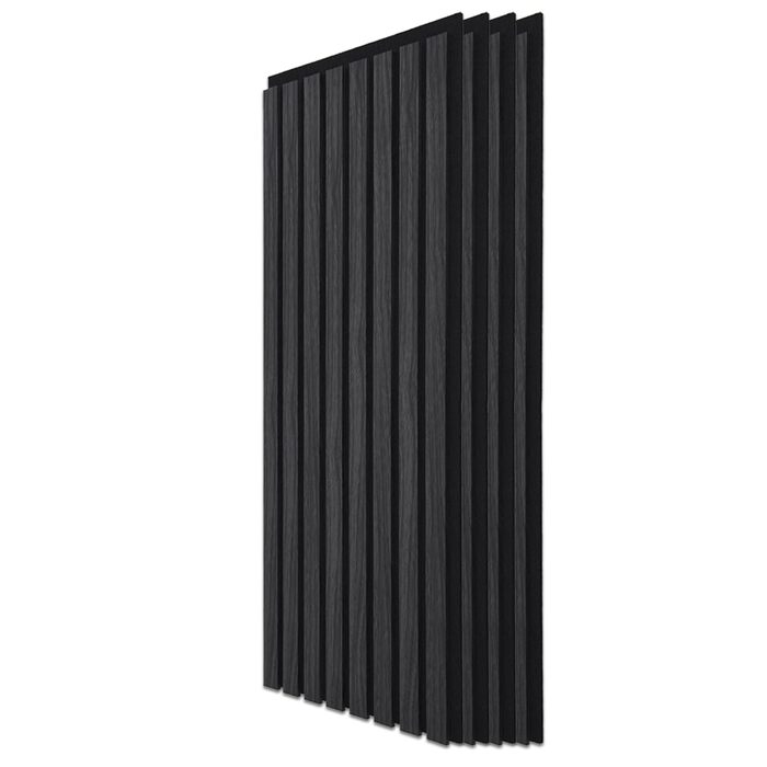 Акустичні 3D-панелі Art3d для шумоізоляції (4 шт), шпонований дерево з фетром, 60x30 см, колір Сірий дуб