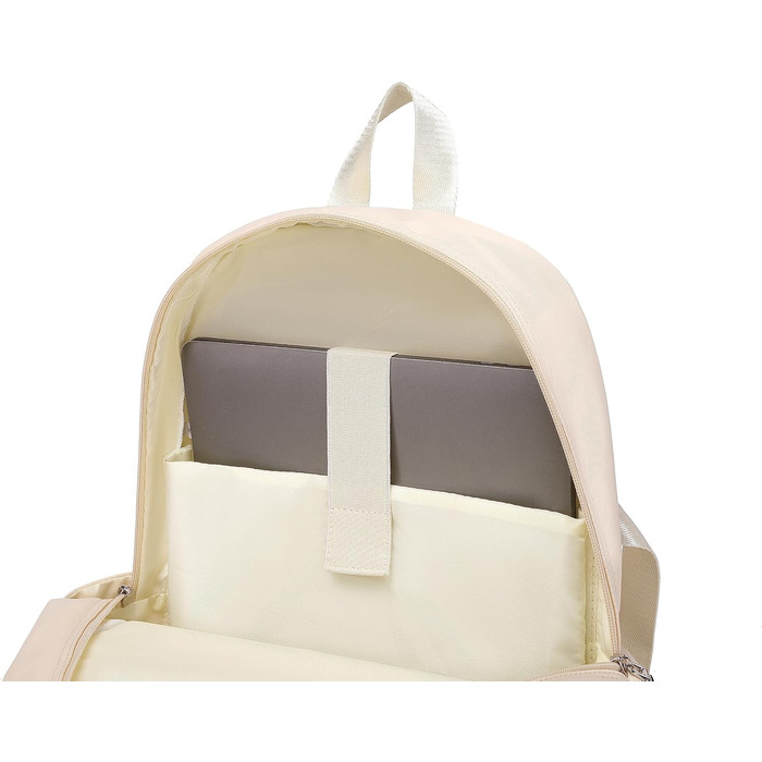 Жіночий рюкзак для ноутбука Acmebon, великий, модний, повсякденний, кремовий