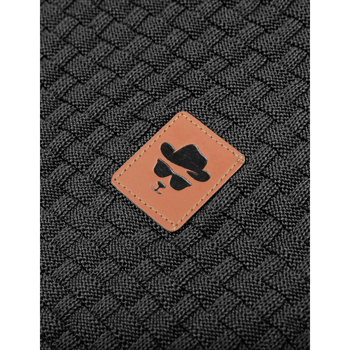 Пуловер чоловічий TARAINYA з капюшоном, теплий светр з довгим рукавом, чорний, XL