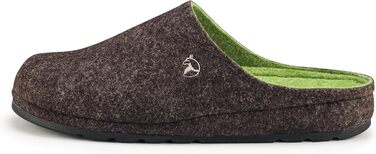 Чоловічі фетрові домашні тапочки ESTRO - теплі зимові тапочки з гумовою підошвою, розмір 41 EU, коричневого кольору