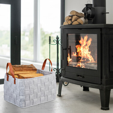 Relaxdays Felt Storage Basket
