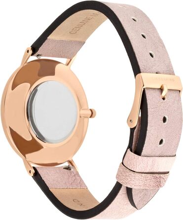 Жіночий годинник Liebeskind Berlin – 38 мм, кварцовий годинник з шкіряним ремінцем, водонепроникність 5ATM, стильний рожево-золотий колір