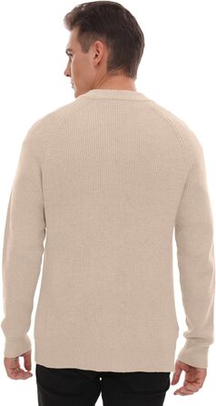 Чоловічий кардиган Sailwind з V-подібним вирізом та кишенями, бежевий, XL