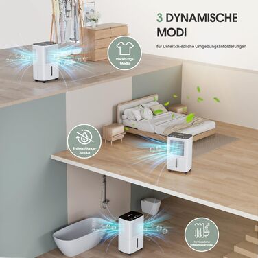 Зволожувач повітря KAITOL 16л/24г, для приміщень до 120м³, з Wi-Fi, сенсорним дисплеєм, таймером, функцією автоматичного відключення та очищення повітря