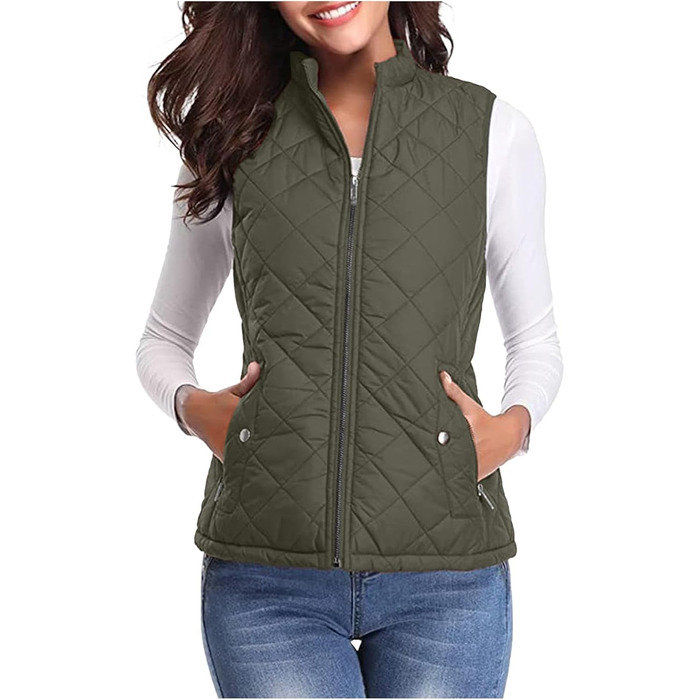 Жіноча тепла жилетка з капюшоном, легка, з пуховим наповнювачем, водонепроникна, вітрозахисна, з кишенями, армійного кольору, розмір L