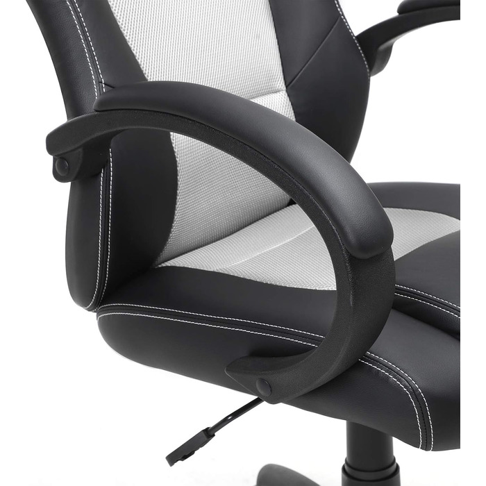 Офісний стілець SONGMICS Ergonomischer Bürostuhl, чорний, регульований, міцний, 52 x 53 x 122 см