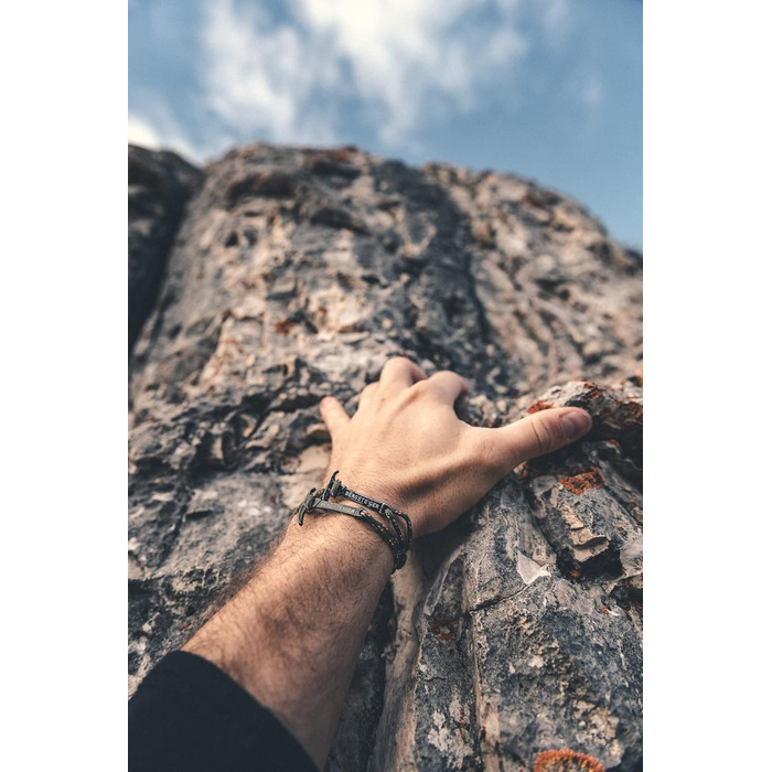 ICE AXE Armband for Men & Women with Ice Axe - high-quality fabric armband - Bracelet braided - Fabric bracelets - ideal mountaineering gift