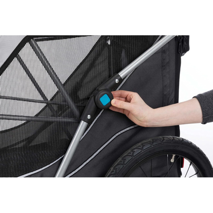 Дитячий велосипедний крісло-переноска TRIXIE для собак до 30 кг, відбиваючий, з функцією складання, з подушкою та кріпленням