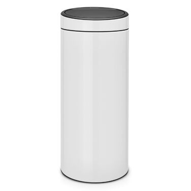 Відро Brabantia Touch Bin New 40 л з висувним контейнером, нержавіюча сталь, 32.8 x 48.3 см, білий