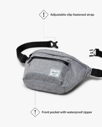 Сумка на пояс Herschel Pop Quiz Hip Pack, стандартний розмір, колір 'Rabe Kreuzschraffur'