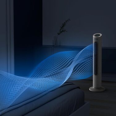 Вентилятор Rowenta Eole Infinite VU6620: тихий, потужний, з таймером та горизонтальною осциляцією | Чорний