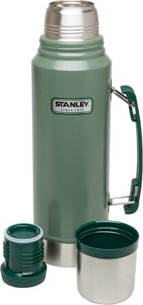 Stanley Classic Legendary Thermos - Keeps Drinks Hot or Cold for 24-32 Hours - Dishwasher Safe - Leakproof Lid Doubles as a Cup - BPA-Free Insulated Flask - Stainless Steel Thermos