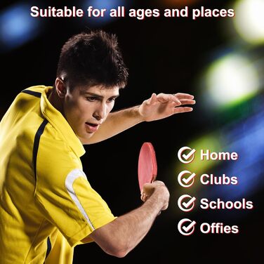 Набір для настільного тенісу KIMIGO: 2 ракетки, 6 м'ячів, сітка та сумка. Підходить для початківців та професіоналів, для гри в приміщенні та на вулиці