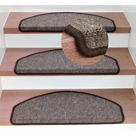 Ступінчасті килимки Rambo від Kettelservice-Metzker - різні комплекти та кольори (18 шт., коричневий)