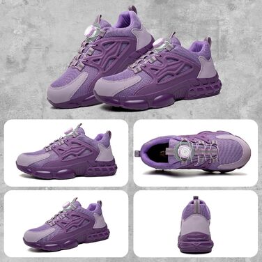 Черевики безпеки для чоловіків та жінок. Робочі черевики з металевим капом, антипрокольні, легкі, спортивні, дихаючі, з самозачином, швидкою застібкою. Розміри 36-46 EU (40 EU, Рожевий 678)