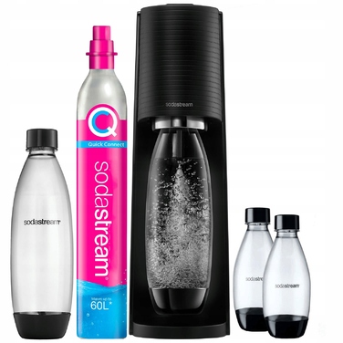 Сифон для води SodaStream Terra, чорний + 3 пляшки + балон CO2