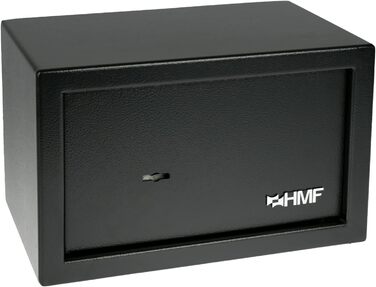 Меблевий сейф HMF 49200-02 Safe Tresor з ключем, чорний, 31x20x20 см