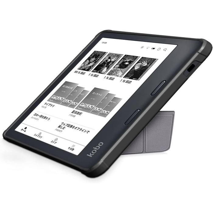 Чохол Acelive для Kobo Sage (8 дюймів) - захисний чохол для електронного читача з авто-функцією сну/пробудження, сірий