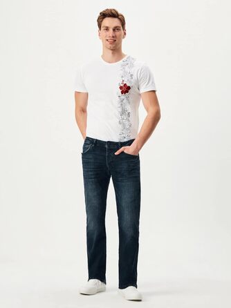 Джинси чоловічі LTB Roden Bootcut блакитні, Arona Wash, W28-W40, бавовна з еластаном (48W/32L)