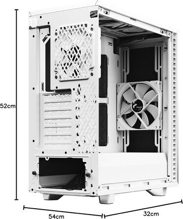 Комп'ютерний корпус Fractal Design Define 7 Compact - чорний (білий, суцільний)