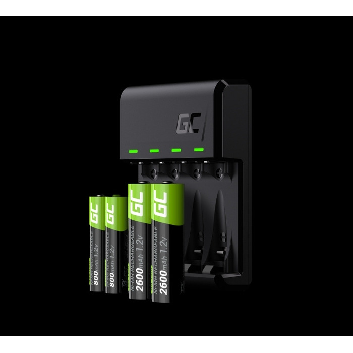 Зарядний пристрій Green Cell VitalCharger для 4 акумуляторів AA/AAA Ni-MH