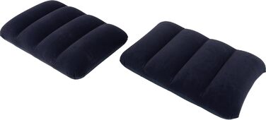 Надувний матрац для кемпінгу AVENLI з 2 подушками та насосом для 2 осіб (203x152x22 см) - зручне ліжко для відпочинку та подорожей