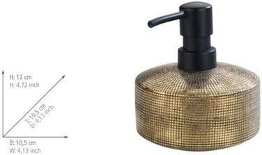 Дозатор для мила WENKO Rivara, керамічний, ручної роботи, 400 мл, золотий