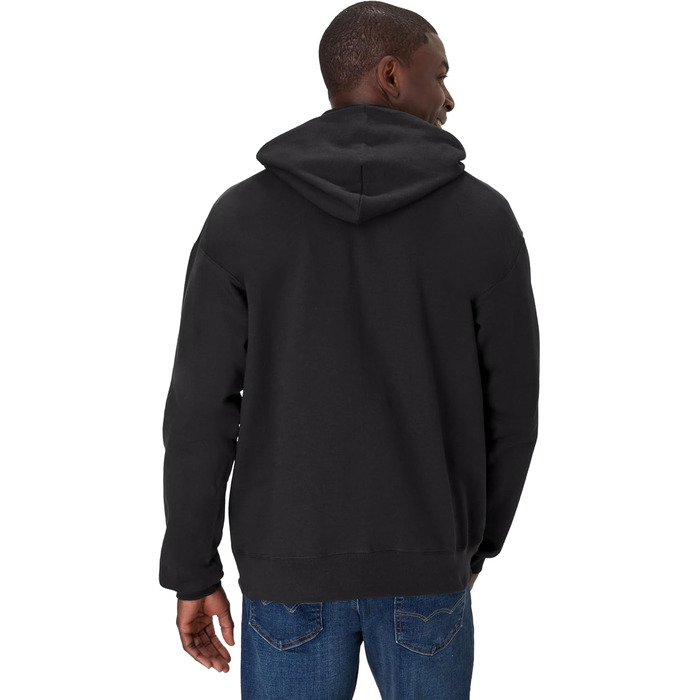 Світшот Hanes Ultimate чоловічий, важка флісова худі, бавовна, чорний L