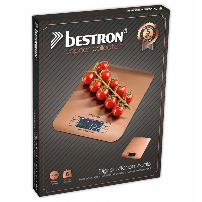 Кухонні ваги Bestron AKS700CO, помаранчеві, 5 кг