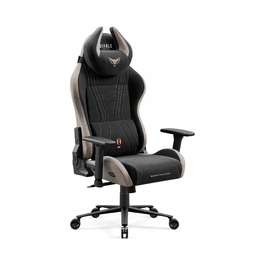 Ігрове крісло Diablo Chairs X-Horn 2.0, тканина, чорно-сіре