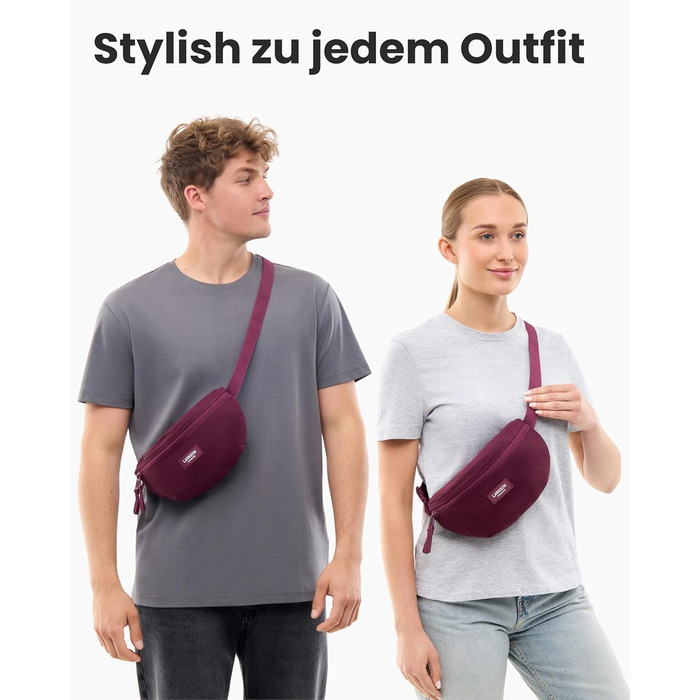 Поясна сумка LARKSON Finn: спортивна, для міста, на пояс, кросбоді, водонепроникна (М'ятний)