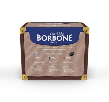 Капсульна кава Caffè Borbone Don Carlo Blaue Mischung (Синя суміш), сумісна з Lavazza A Modo Mio, 100 капсул для домашніх еспресомашин