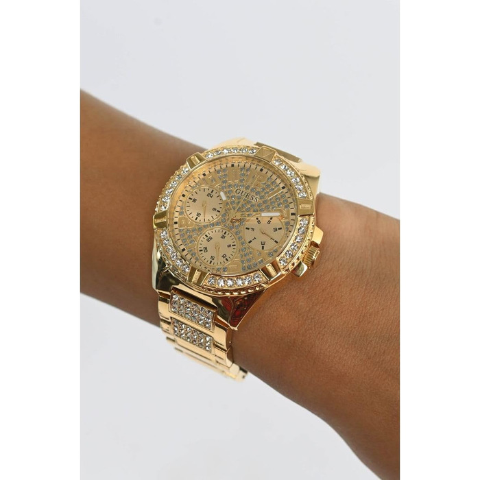 Жіночий годинник Guess Lady Frontier золотистого кольору зі сталевим браслетом, 40 мм, W1156L2