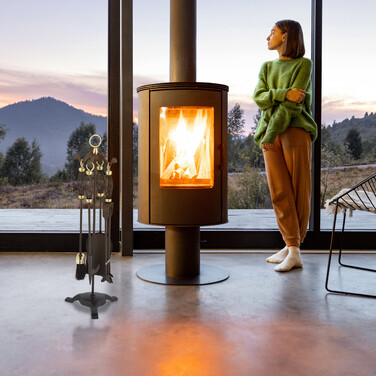 Relaxdays 5-Piece Fireplace Set