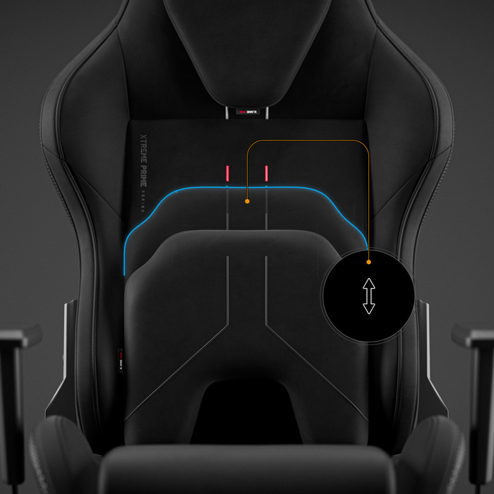 Ігрове крісло Diablo Chairs X.One Prime, тканина, чорне