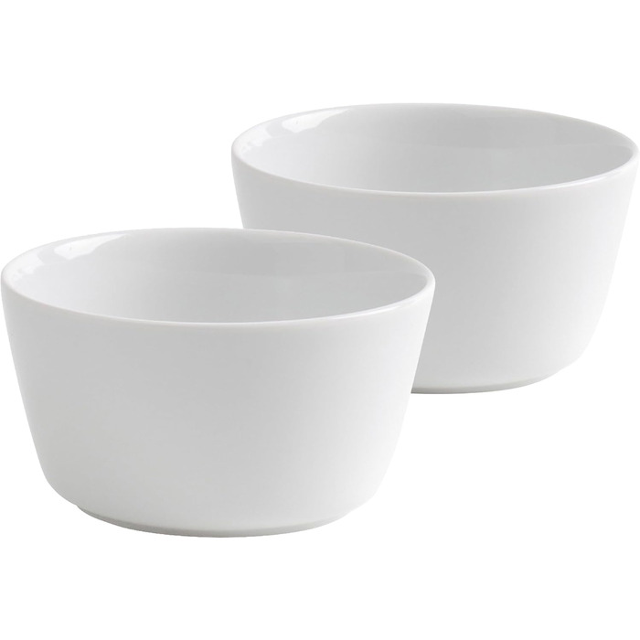 KAHLA 1UC268A9001UC BBQ Bowl Set 2-Piece | White Porcelain Bowl Set