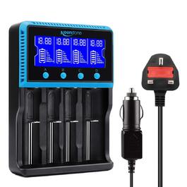 Зарядний пристрій Universal для акумуляторів 18650, LCD Smart, 4 слоти, Ni-MH/Ni-Cd AA/AAA, Li-Ion/LiFePO4/IMR 10440-26650