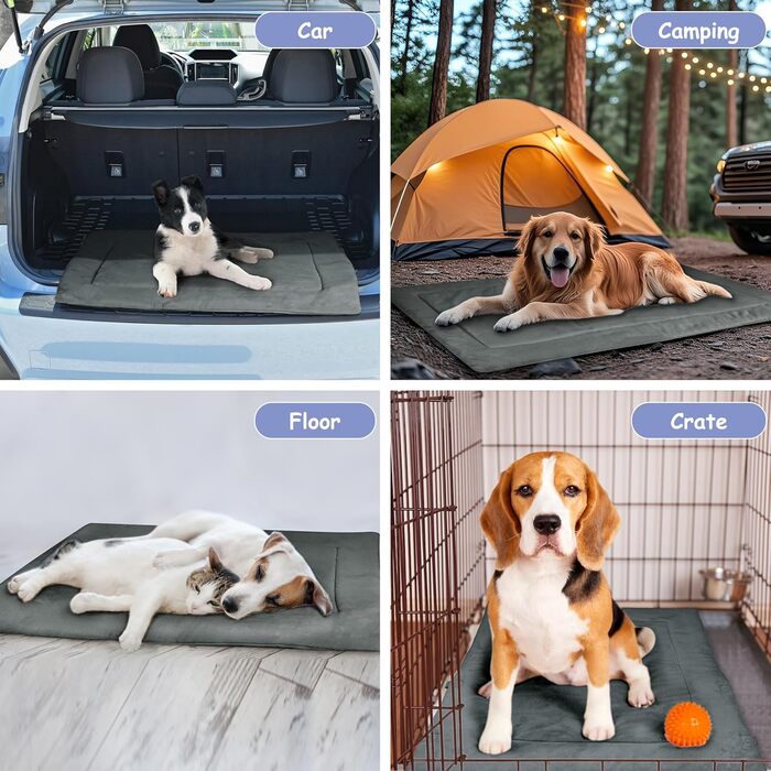 Водонепроникний килимок для собак Pawsse 80 x 60 см - зручний для подорожей, авто та кемпінгу