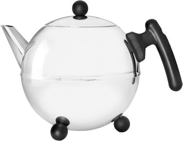 Bredemeijer Teapot 1.2 L matte black double-walled Duet Bella Ronde