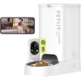 Автоматичний годівниця для котів та собак PETKIT з камерою та WiFi, 3L, програмування, 1-5 прийомів їжі