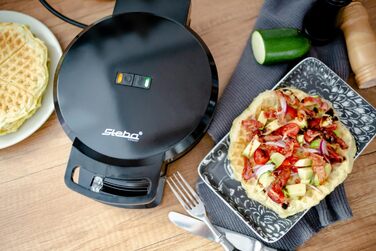 Steba Germany WE 1 Waffle Maker - Non-Stick, Adjustable Temperature, Folding Design
