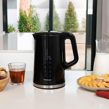 Електричний чайник Cecotec Thermosense 800 Neo, 1.7л, 2200W, регулювання температури 40-100°C, нержавіюча сталь