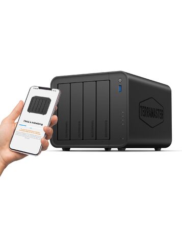 TERRAMASTER F2-425: 2-Bay NAS з Intel x86 Quad-Core CPU, 4 GB RAM, 2.5 GbE LAN – Мережевий сховище для дому (без жорсткого диска)