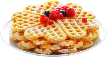 Tefal Double Heart Waffle Maker WM311D | Stepless temperature control for desired browning | Non-stick plates | Batter-catching device | 1200W | ‎37 x 11.4 x 28.5 cm Double Heart Waffle Iron