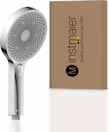 instmaier Hand Shower H1 | 3 Different Functions | Chrome | Massage Shower Head | Water-Saving | Unique Spray Pattern